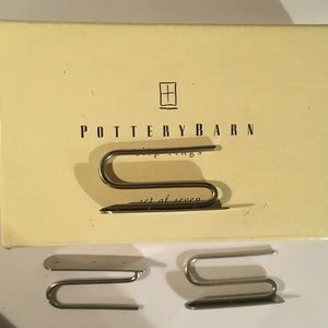 Pottery Barn Drapery Curtain Drape Hooks Hangers Clip Rings Set of 5